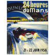 Le Mans 24 hours car race vintage print  1958 by Beligond.