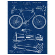 Vintage bicycle patent 1899 by M. C Johnson.