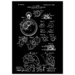 Winding Mechanism for Time Pieces, vintage clock patent .