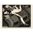 Laziness by Felix Vallotton 1896. Woman with cat.