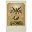 The American Declaration of Independence illustrated in 1861.  reproduction