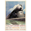 New York Central System vintage advertising for train travel.