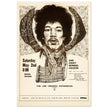 Jimy Hendrix vintage concert poster . Performance in Madison Wisconsin in 1970.