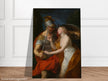Canvas Allegory of Peace and War by Pompeo Girolamo Batoni 1776. Greek Roman mythology