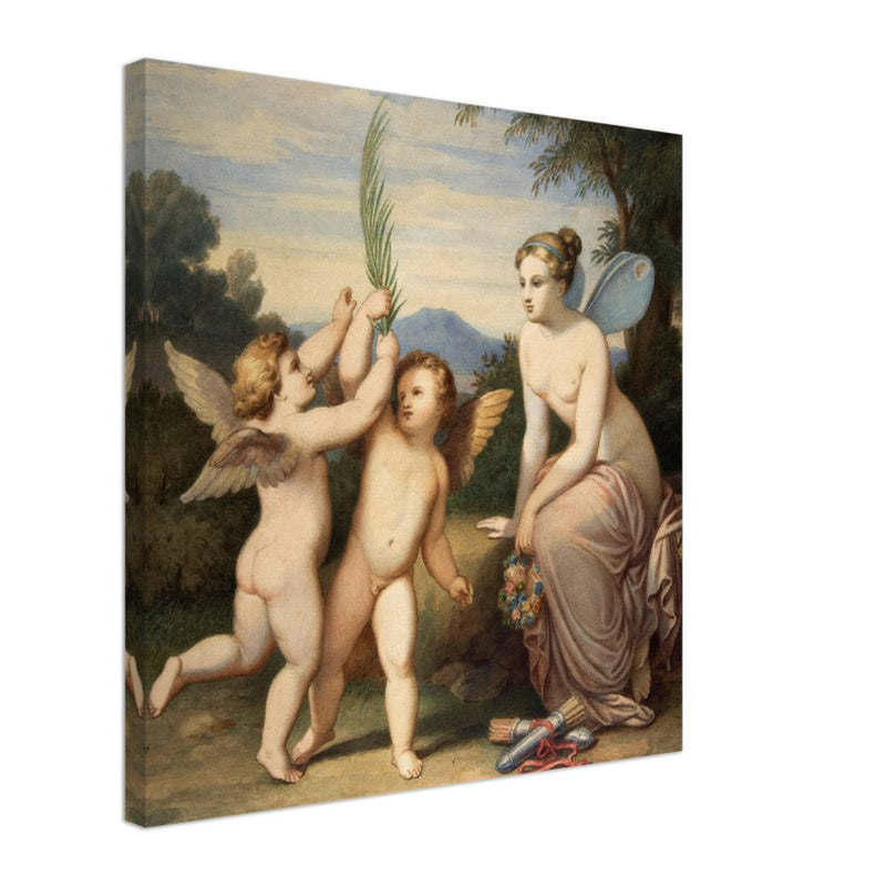 Eros and Anteros with Psyche Looking at Them. Johannes Riepenhausen .