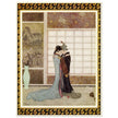 Edmund Dulac and one of his illustration for Princess Badura fairy tale.