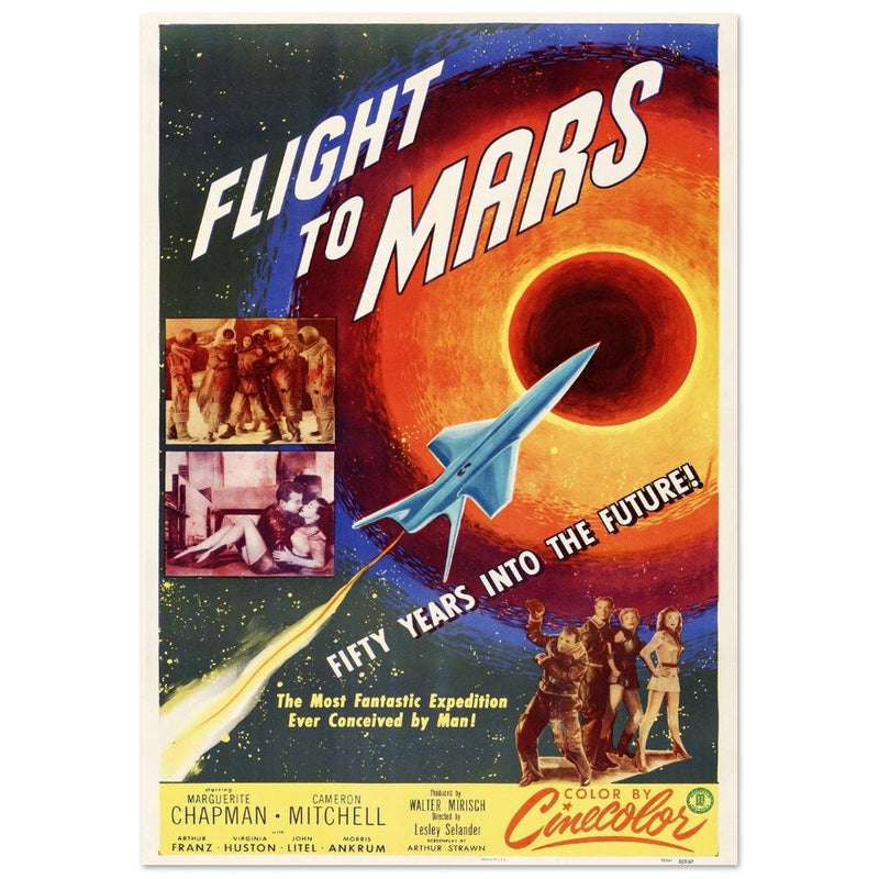 Flight to Mars movie poster.