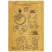 Winding Mechanism for Time Pieces, vintage clock patent .