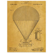 Airship patent drawing by T S C lowe Air balloon illustration