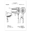 Hair Drier patent drawing by G M Kazanjian