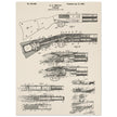 Firearm historic patent 1900. Matte paper
