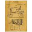 Motor Vehicle patent drawing by James Frank Duryea.