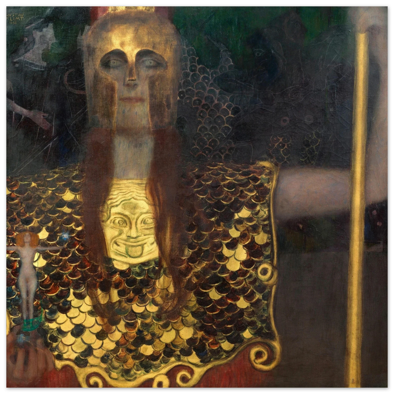 Gustav Klimt Pallas Athene painting