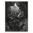 Gustave Dore Paradise Lost engraving . Satan and his fallen angels