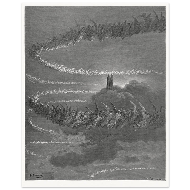 Gustave Dore illustration for The Divine Comedy by Dante Alighieri.  Paradise.