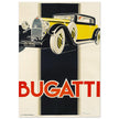 Bugatti vintage car advertising print  by René Vincent.