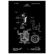 Carbureter vintage patent illustration by John Ford.