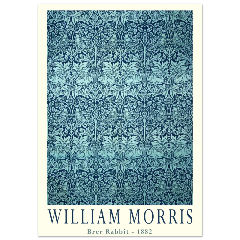 William Morris Brer Rabbit wallpaper vintage design.