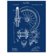 Vehicle whell patent illustration. Vintage drawing .
