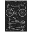 Vintage bicycle patent 1899 by M. C Johnson.