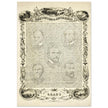 The Constitution of the United States of America vintage poster of 1865.