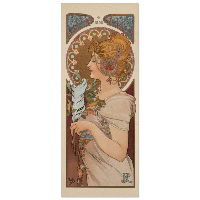 Art Nouveau Alphonse Mucha painting.