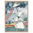 Helen Dryden illustration fashion magazine cover. Woman with dalmatian dog. Fine art  .