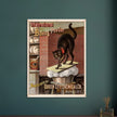 Vintage black cat Baking powder advertisement print 1885