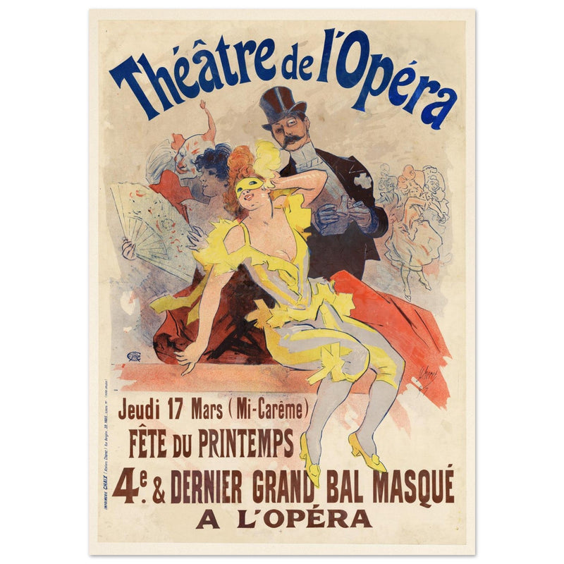 Theatre de l'Opera. 1898 vintage print historic poster .