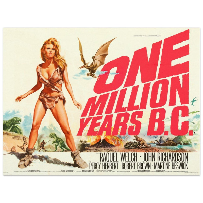 One Million Years BC movie poster.