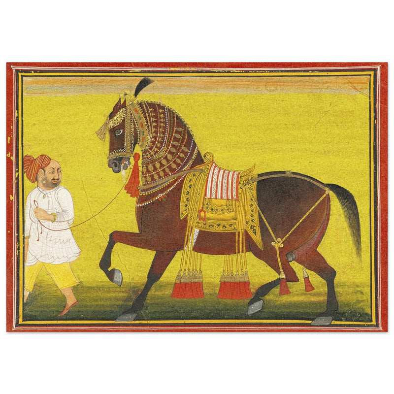 A Horse and a Groom attributed to Bagta Devgarh