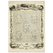 The Constitution of the United States of America vintage poster of 1865.