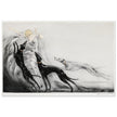 Louis Icart Coursing II - Young Woman with Greyhounds