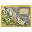 Terra Santa Nova Tabula. Ancient map of Holy Land by Sebastian Munster.