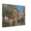 A canal in Venice by Martin Ricoca 1875. Italy .