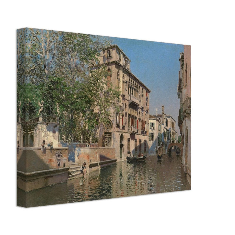 A canal in Venice by Martin Ricoca 1875. Italy .
