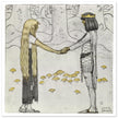 John Bauer illustration for the fairy tale The prince without a shadow.