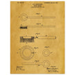 Toothbrush patent illustration by H E Sandiford.