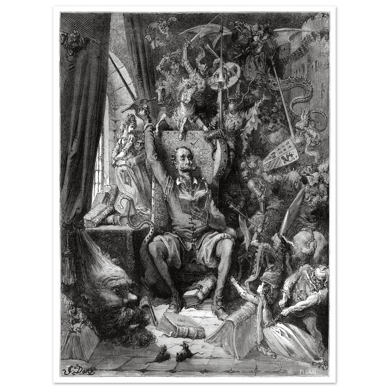 Don Quixote illustration by Gustave Dore. A world of disorderly notions Chapter one.