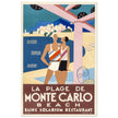 The beach of Montecarlo poster