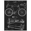 Vintage bicycle patent 1899 by M. C Johnson.