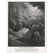 Gustave Dore The Bible engraving print . The angel appearing to Balaam illustration .