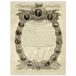 Declaration of Independence of America manuscript. 1819 by John Binns.