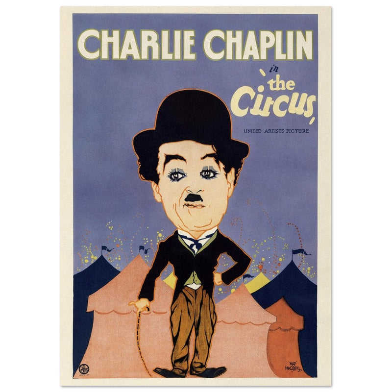 Charlie Chaplin in The Circus movie poster.