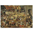 The Fight Between Carnival and Lent old painting by  Pieter Brueghel the Elder.