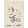 Carbureter vintage patent illustration by John Ford.