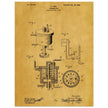 Carbureter vintage patent illustration by John Ford.