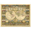 Ancient world map of 1776 by Abbe Clouet Double hemisphere world map.