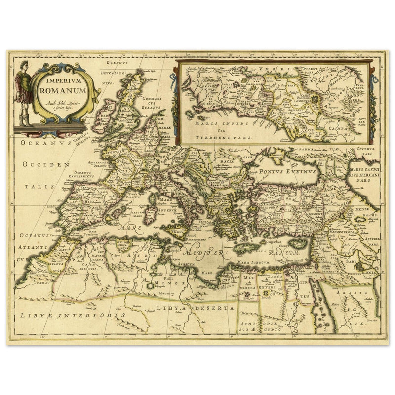 The Roman Empire ancient map by Phil Briet.
