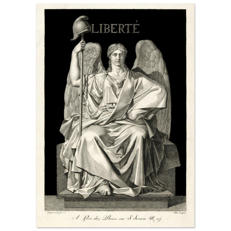 Liberté ( Liberty ) engraving , created by Louis Jean Allais (engraver, 1762–1833).